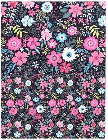 Blok z motywami A4 FLOWERS happy color