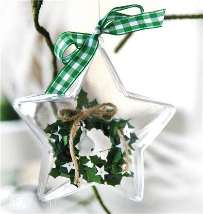 Bombka akrylowa GWIAZDKA 8 cm dpCraft