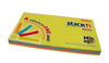 Karteczki samoprzylepne 4 kolory NEON 76 X 127 mm Stick'n