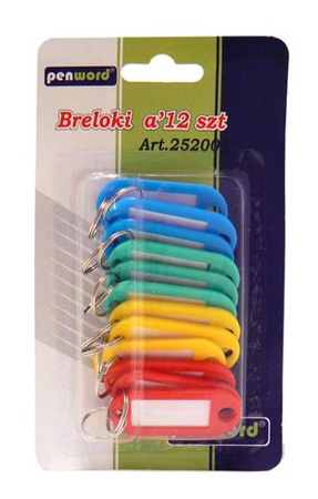 Zawieszki do kluczy brelok MIX 12 szt.