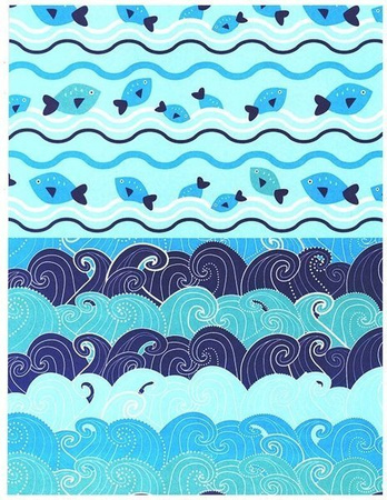 Blok z motywami A4 BLUE happy color