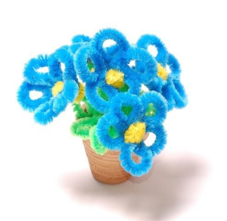 Druciki kreatywne pluszowe JASNA ZIELEŃ TRAWY 30 cm 25 szt. Darice