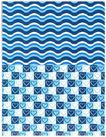 Blok z motywami A4 BLUE happy color