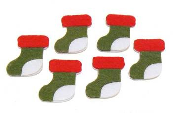 Skarpety na prezenty z filcu 6 szt. Craft with Fun