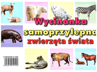 Wycinanka A4 samoprzylepna ZWIERZĘTA ŚWIATA CORMORAN