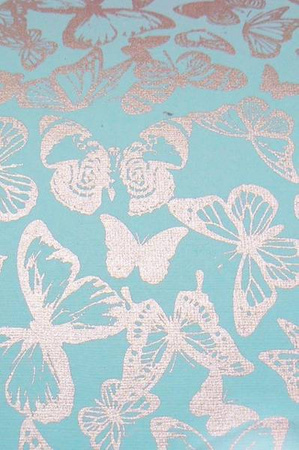 Papier bawełniany ozdobny EFEKT SILVER DELICATE mix wzorów 1 arkusz happy color