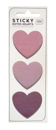 Karteczki samoprzylepne SERCE 4,4 x 4 cm 75 szt. Interdruk