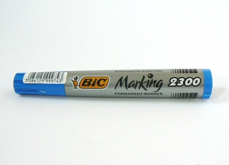 Marker permanentny ze ściętą końcówką komplet 4 kolorów BIC