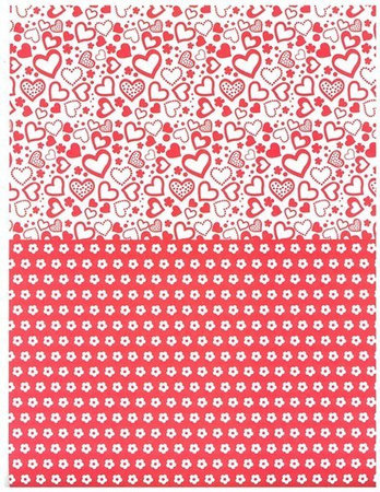 Blok z motywami A4 RED happy color