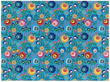 Wycinanka A4 samoprzylepna WIELKANOC WZORY REGIONALNE ŁOWICKIE FOLK CORMORAN