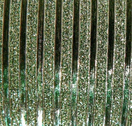 Taśma dekoracyjna samoprzylepna brokatowa ZIELONE PASKI 3 cm 5 m Aliga