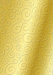Papier do scrapbookingu jednostronny wytłoczony B2 50 x 70 cm MILANO ZŁOTY Heyda