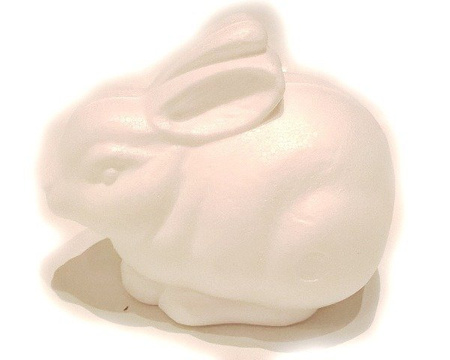 Zając wielkanocny styropianowy 13 x 10,5 cm