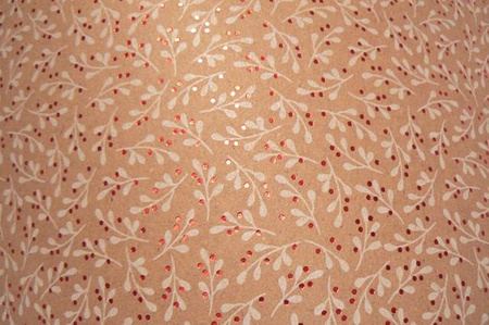 Papier do scrapbookingu jednostronny A4 JEMIOŁA NATURALNY CZERWONY Heyda