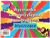 Wycinanka A4 samoprzylepna HOLOGRAFICZNA BŁYSZCZĄCA LUSTRO mix kolorów CORMORAN