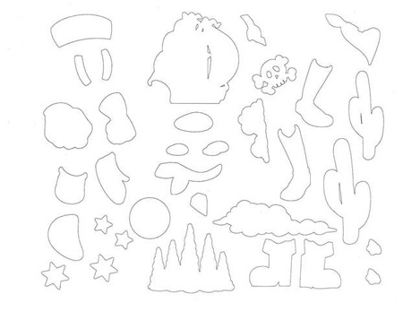 Wycinanka A4 ZESTAW KREATYWNY DLA CHŁOPCÓW CORMORAN