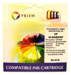 Tusz do HP HI-650BKRP (HP 650 CZ101AE) czarny PRISM