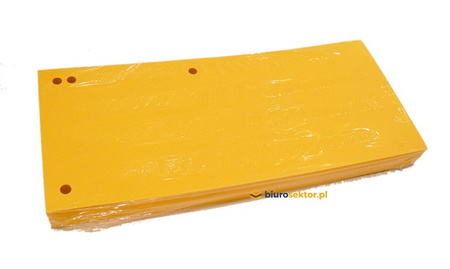 Przekładki do segregatora 1/3 A4 ŻÓŁTE TRES