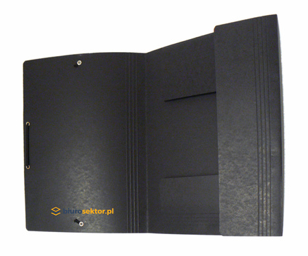 Teczka A4 z gumką preszpanowa CZARNA Donau