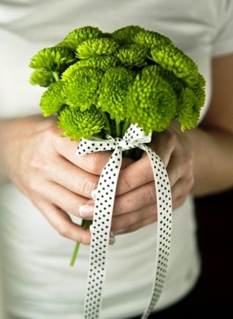 Tasiemka satynowa W KROPKI JASNA MIĘTA 1,2 cm 25 m PartyDeco