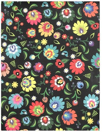 Papier do scrapbookingu jednostronny A4 FOLK zestaw (blok kreatywny) INTERDRUK