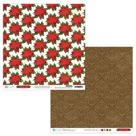 Papier do scrapbookingu dwustronny 30,5 x 30,5 cm CHRISTMAS TIME 05 dpCraft