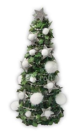 Pompony poliestrowe 4 cm METALIZOWANE 12 szt. dpCraft