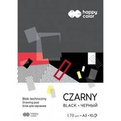 Blok techniczny A3 CZARNY happy color