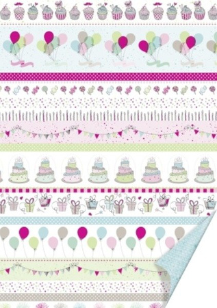 Papier do scrapbookingu dwustronny B2 50 x 70 cm PARTY Heyda