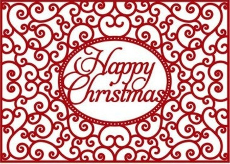 Wykrojnik NAPIS HAPPY CHRISTMAS - FIRST EDITION CHRISTMAS DIE 12,3 x 17,3 cm Dovecraft