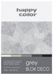 Blok Deco Grey A4 TONACJA SZARA happy color
