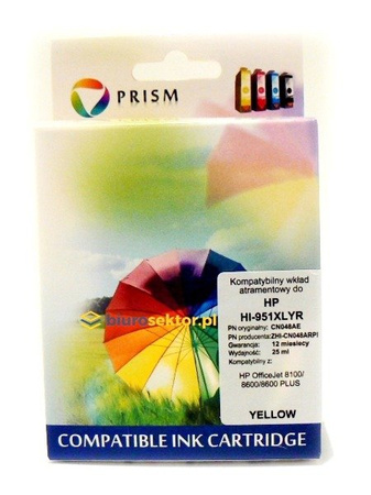 Tusz do HP HI-951XLYR (CN048AE) yellow PRISM